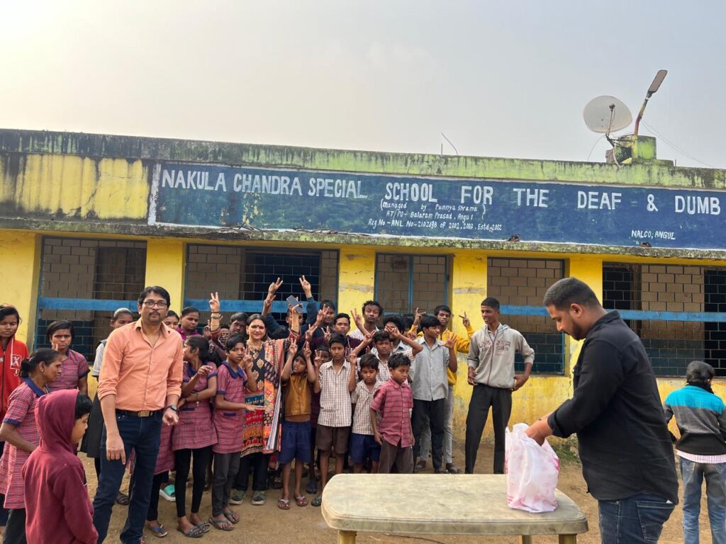 Food donated to disabled children