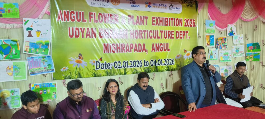 Angul flower exhibition, organized a colour combination for children to promote their talent