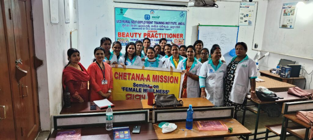 Swasthya sakhi menstrual hygiene awareness program at UCO Rural self employment training centre,moto is same for all that is educate every woman how deal with periods in a hygienic way.how we can fight with stigma and taboo.Healthy life is a basic right of every girl child