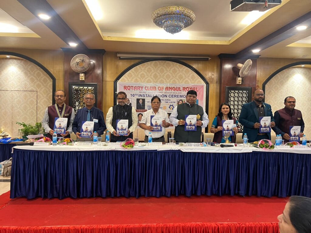 President of Rotary Club of Angul Royal 26-27 I have taken oath of president